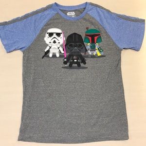 Star Wars chibi characters Mens size Large Tshirt.